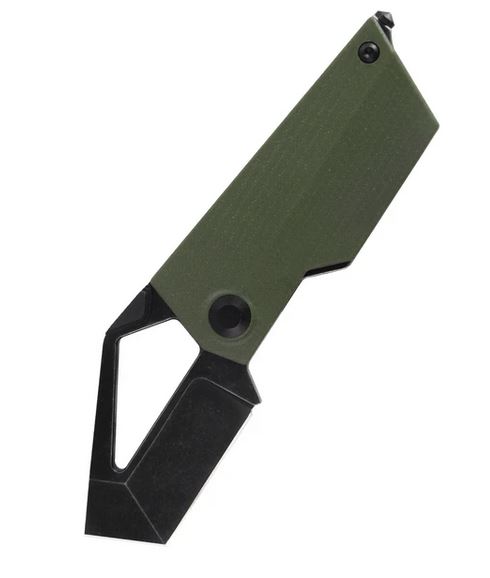 Kizer Vanguard Cyber Folding Knife, M390, G10 OD Green, V2563A1