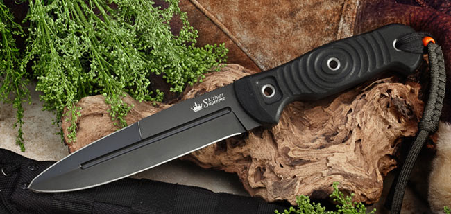 Kizlyar Legion Fixed Blade Knife, AUS 8, MOLLE Sheath, KK0021