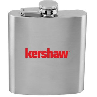 Kershaw Stainless Steel Flask, 6 oz, KSFLASK