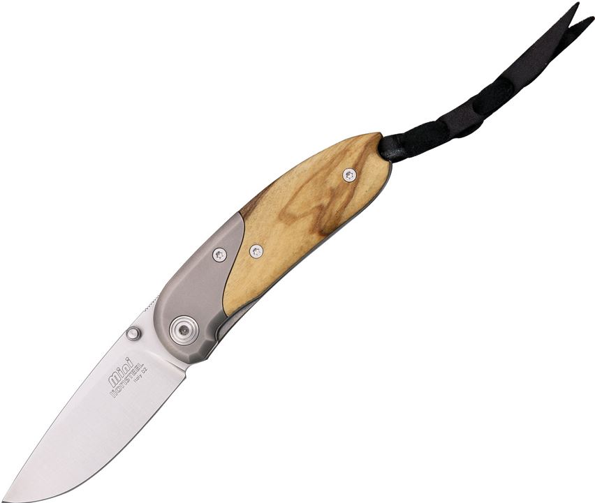 Lion Steel 8200 UL Mini Folding Knife, D2 Steel, Olive Wood, 8200UL
