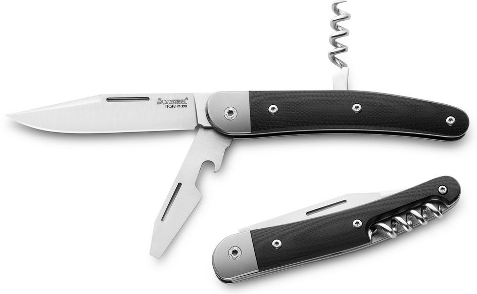 Lion Steel JK3 GBK Jack Slipjoint Folding Knife, M390 Triple, G10 Black