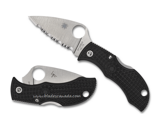 Spyderco Manbug Lightweight Folding Knife, VG10 SpyderEdge, FRN Black, MBKLFS