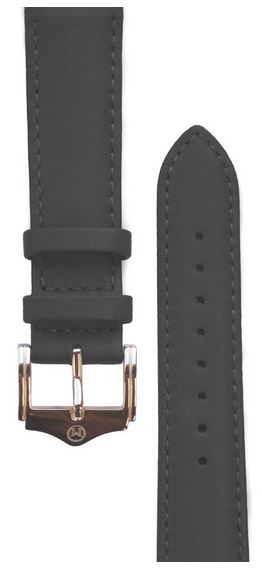 Melbourne Nappa Leather Black Watch Strap - 20mm