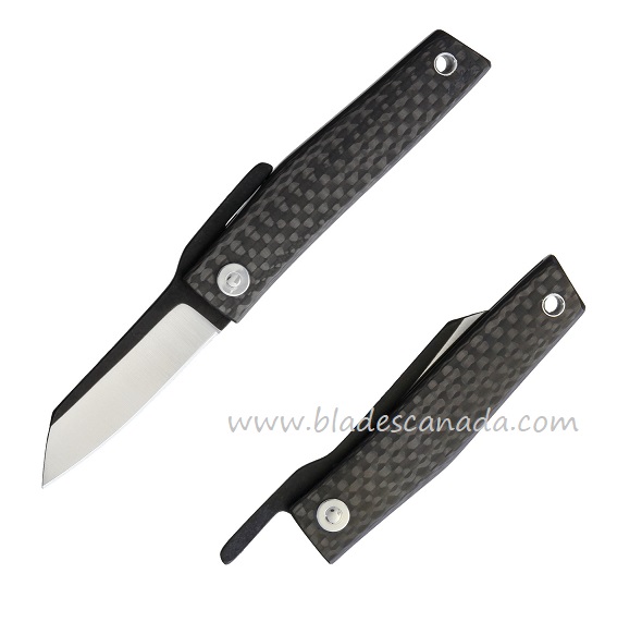 Ohta Japan OFF FK5 Friction Folding Knife, D2 Steel, Carbon Fiber