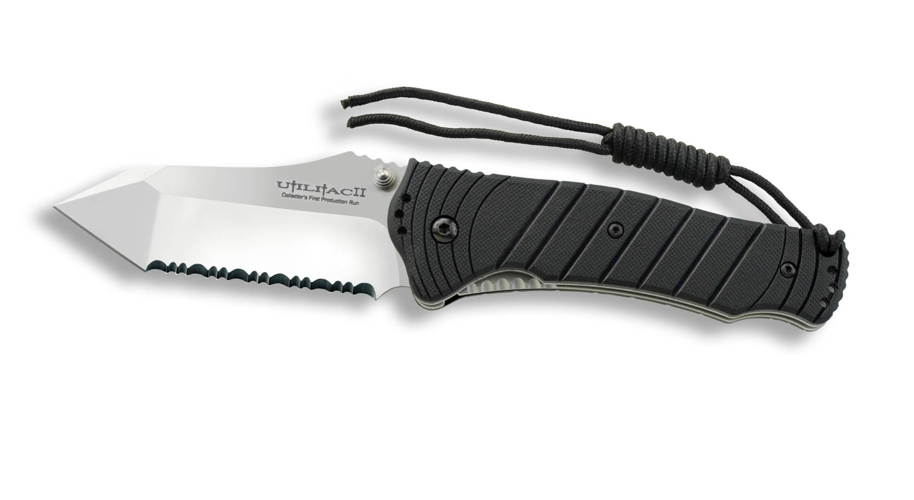 OKC JPT 4S Folding Knife, AUS 8 Tanto, Square Black Handle, 8917