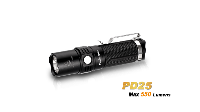 Fenix PD25 Flashlight - 550 Lumens [with Bonus ARB-L16 Battery]