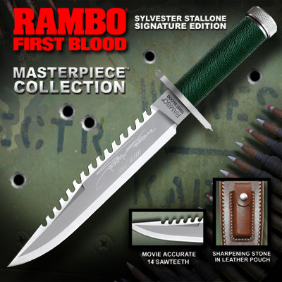 Rambo First Blood Signature Edition Fixed Blade Knife, 9293