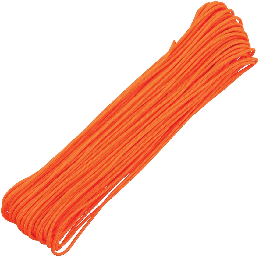 Tactical 3/32 Paracord 4-Strand, 100Ft. - Neon Orange