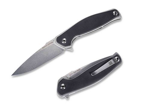 Real Steel E771 Sea Eagle Folding Knife, Explorer Edition, 14C28N, G10 Black, 7152