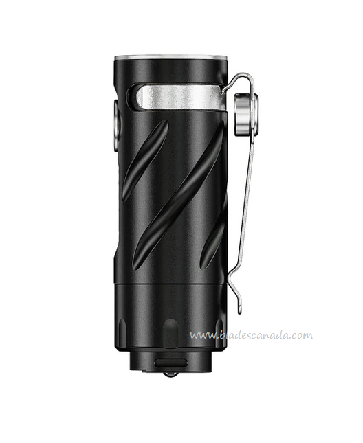 RovyVon S3 Black Rechargeable Compact Flashlight, Aluminum - 1200 Lumens
