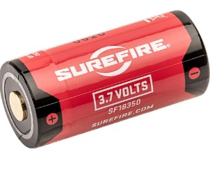 Surefire Rechargeable 18350 Battery With Micro USB - 1100mAh