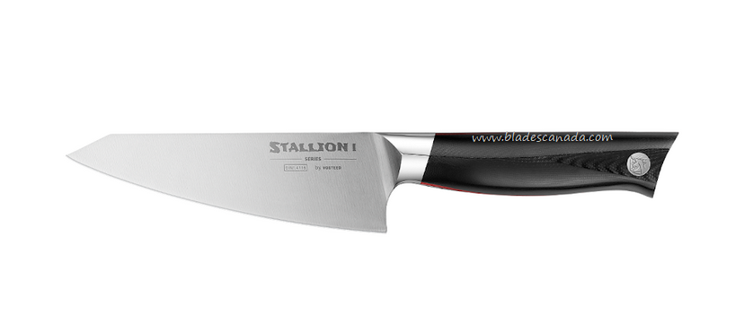 Vosteed Stallion Utility Kitchen Knife, 5" 1.4116, G10 Black, SLUK4150