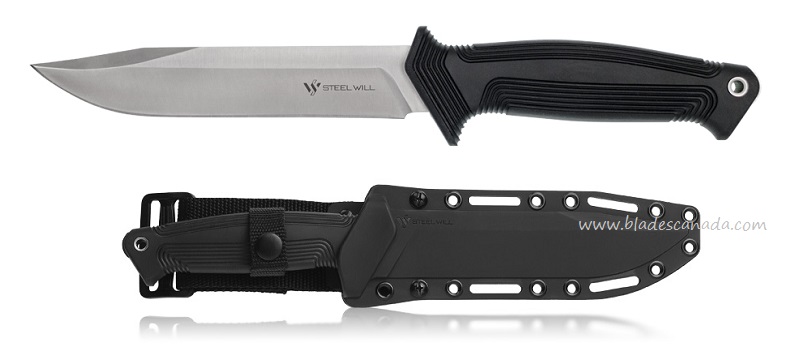 Steel Will Argonaut 800 Fixed Blade Knife, AUS 8 Satin, Hard Nylon Sheath, SMG800