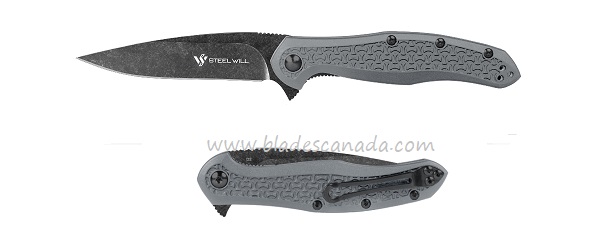 Steel Will Intrigue Mini Flipper Folding Knife, D2 Black SW, F45M-15