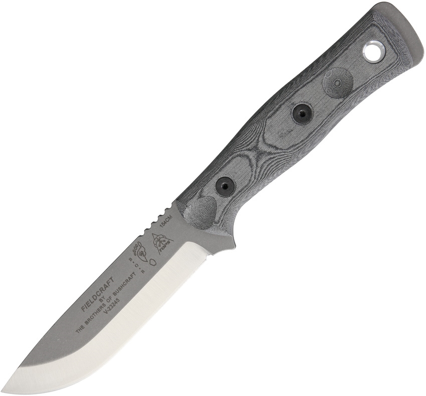 TOPS B.O.B. Hunter Fixed Blade Knife, 154CM, Micarta, Kydex Sheath, BROS154BLM