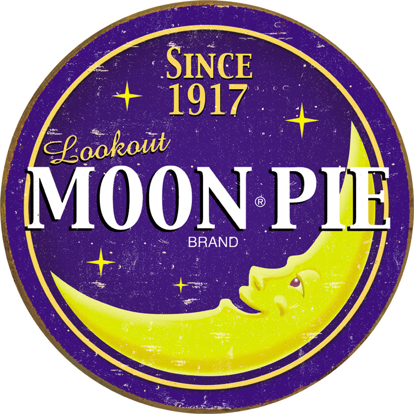 Tin Sign 1802 Moon Pie Round