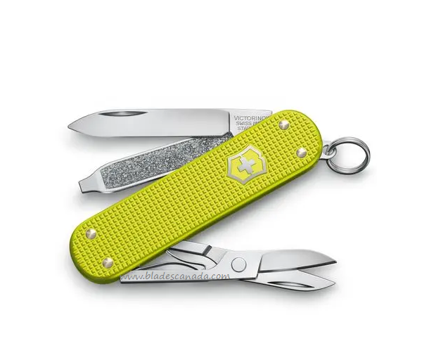 Swiss Army Classic SD Multitool, Limited Edition 2023, Alox Electric Yellow, 6221.L23