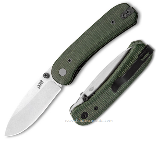 Knafs Lander 1 Folding Knife, 14C28N, Micarta Green, 00156