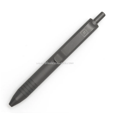 Big Idea Design Mini Click Pen, Titanium Stonewashed, 007452