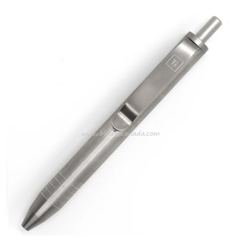 Big Idea Design Mini Click Pen, Titanium Machined Raw, 007469