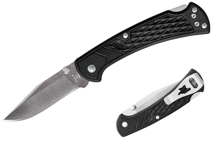Buck Slim Ranger Select Folding Knife, 420HC Steel, GFN Black, BU0112BKS1