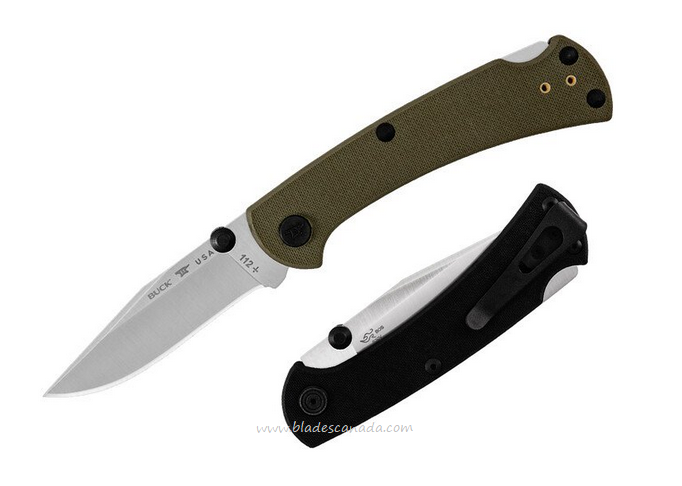 Buck Slim Pro TRX Folding Knife, S30V Satin, G10 Green, 0112GRS3
