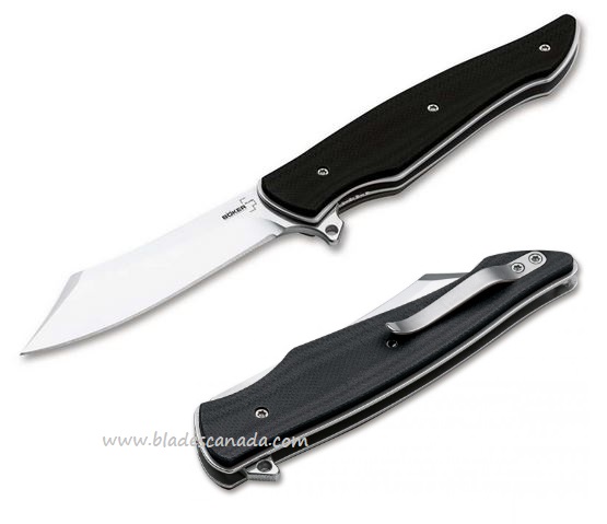 Boker Plus Obscura Flipper Folding Knife, G10 Black, 01BO243 - Click Image to Close