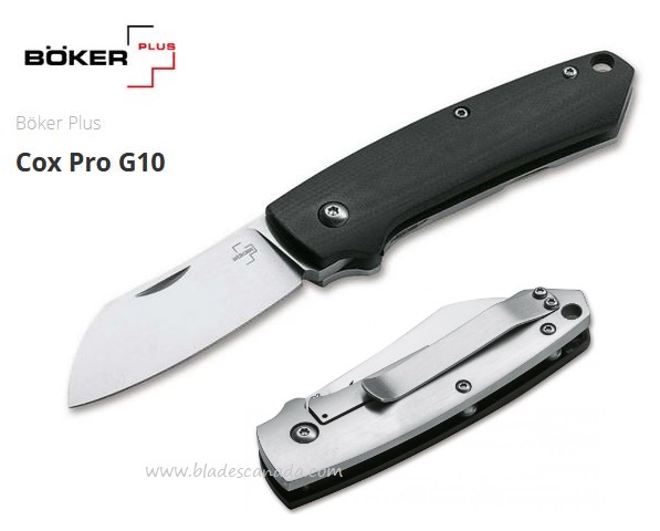 Boker Plus Cox Pro Framelock Folding Knife, D2, G10/Stainless, 01BO314