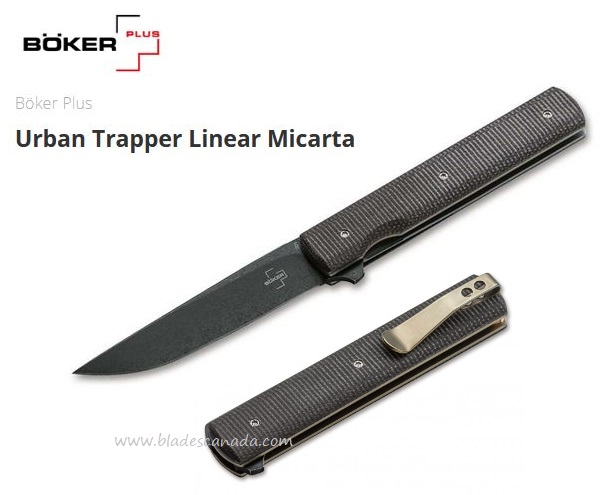 Boker Plus Urban Trapper Flipper Folding Knife, VG10, Micarta, B-01BO705