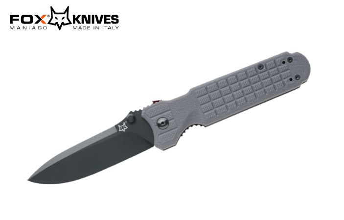 Fox Italy Predator II Folding Knife, N690 Grey, G10 Grey, FX-446GR