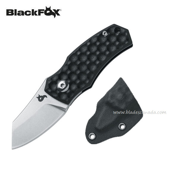 BlackFox Skal Black Folding Knife, 440C G10 Black, BF732