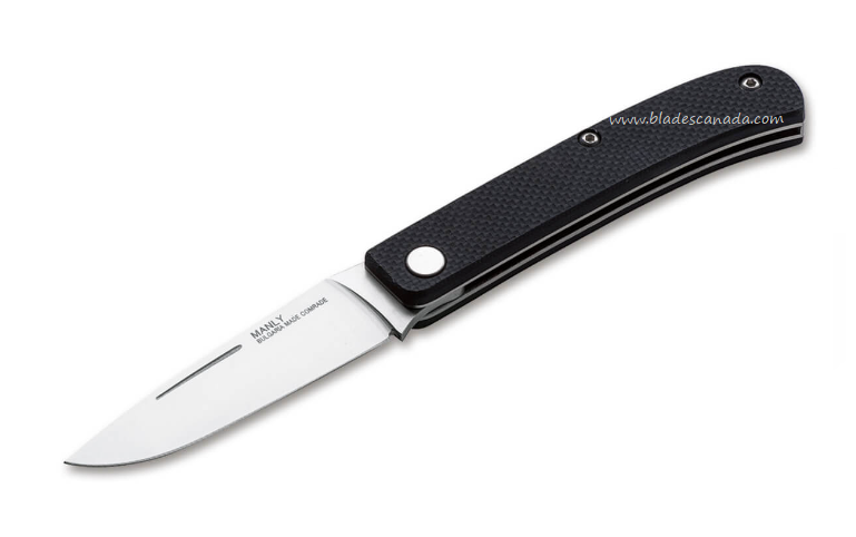 Manly Comrade Slipjoint Folding Knife, 154CM, G10 Black, 01ML010