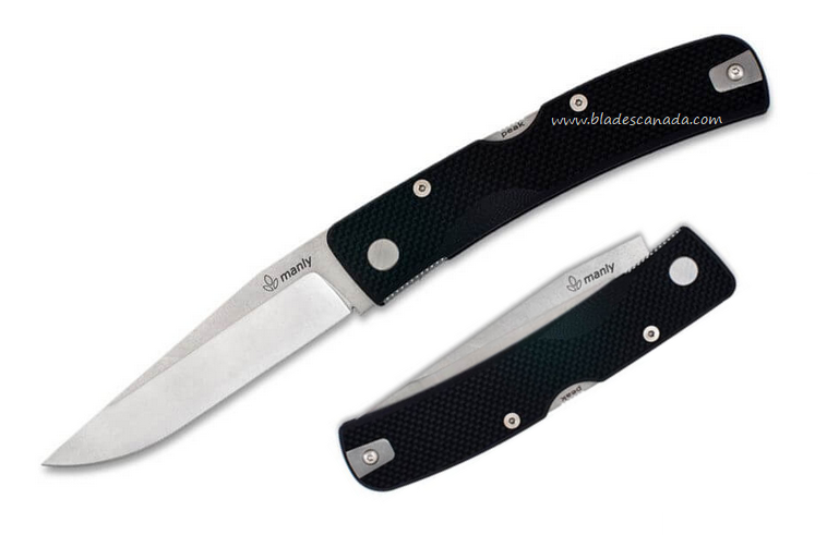 Manly Peak Folding Knife, CPM 154Cm, G10 Black, 01ML023