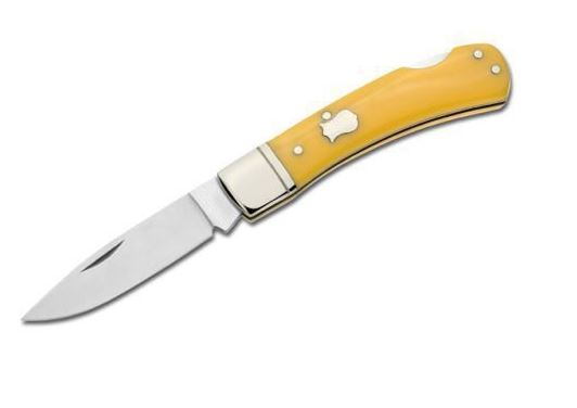Boker Magnum Folding Knife, 440C, Yellow Handle, B-01RY250Y
