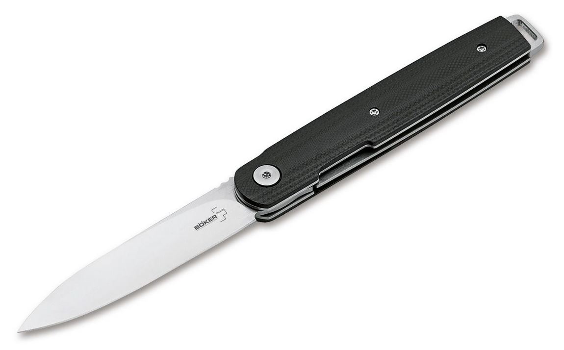 Boker Plus LRF Folding Knife, VG10, G10 Black, 01BO078 - Click Image to Close