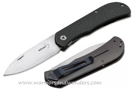 Boker Plus Exskelibur II Folding Knife, CPM S35VN, Titanium/CF, B-01BO136