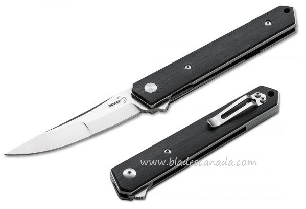 Boker Plus Kwaiken Duplex Flipper Folding Knife, VG-10, G10, 01BO282 - Click Image to Close