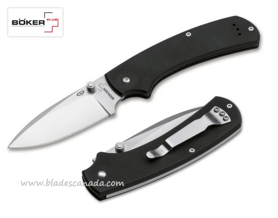 Boker Knives XL Drop Slipjoint Folding Knife, 440C, G10 Black, 01BO544 - Click Image to Close