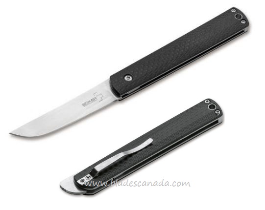 Boker Plus Wasabi Slipjoint Folding Knife, Carbon Fiber, 01BO632 - Click Image to Close