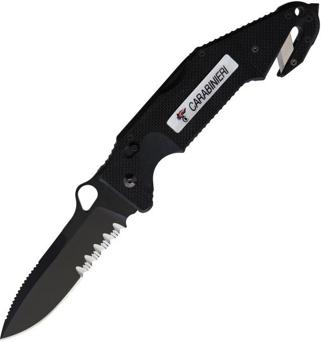 Fox Knives Utility Rescue Folding Knife, N690 Steel, G10, 01FX002
