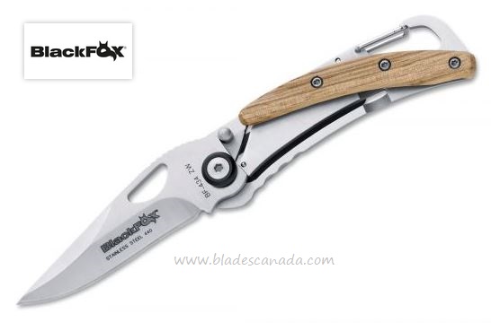 BlackFox BF-434ZW Folding Knife, 440A, Zebrawood, Fox01FX031