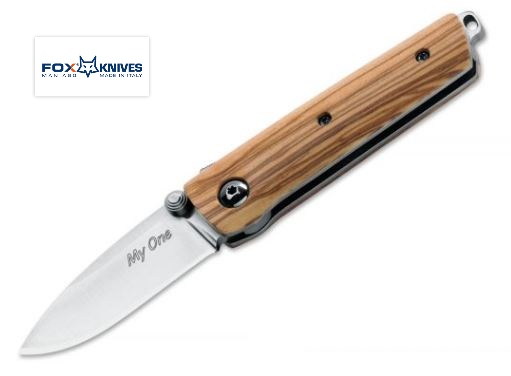 Fox Italy My One Folding Knife, N690, Wood Handle, 279OL