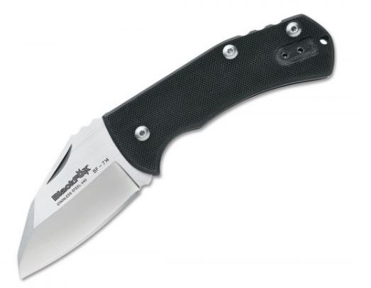 BlackFox BF-714 Nidhug Slipjoint Folding Knife, 440. G10 Black, Fox01FX111