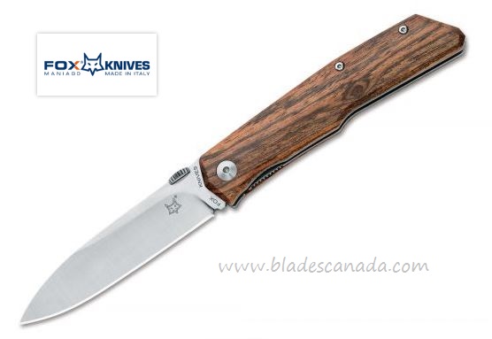 Fox Italy Terzuola 525 Folding Knife, N690, Bocote Handle, FX-525B - Click Image to Close