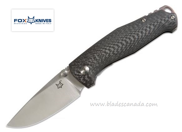 Fox Italy TUR Folding Knife, Elmax Blade, Carbon Fiber, FX-528 - Click Image to Close