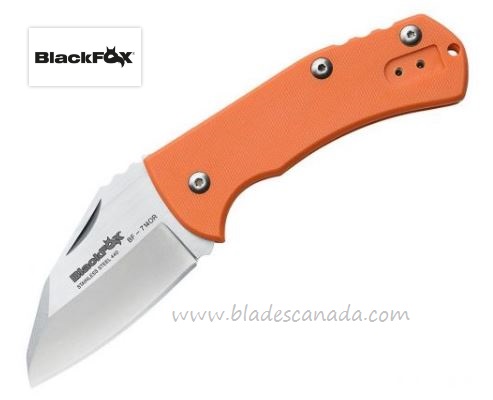 BlackFox BF-714OR Nidhug Slipjoint Folding Knife, 440, G10 Orange, Fox01FX148 - Click Image to Close
