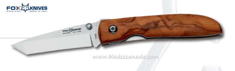 Fox Italy Folding Knife, 440C, Olive Wood, Fox 1498