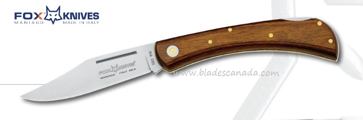 Fox Italy Folding Knife, 440A, Pakka Wood, FX- 582PW