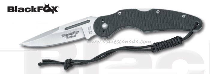 BlackFox BF-102 Folding Knife, 440A, G10 Black, Fox01FX275
