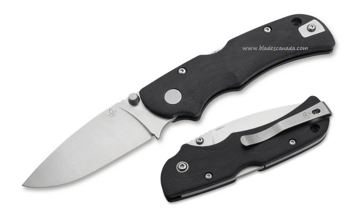 Manly City Folding Knife, CPM S90V, G10 Black, 01ML074